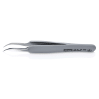 KNIPEX - Brucelle de précision en Inox avec isolation plastique ESD - Pointes courbées