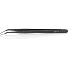 KNIPEX - Brucelle de précision 155mm coudée 45° avec goujon - Pointue - Noire laquée