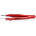KNIPEX - Brucelle de precision 145mm droite - Isolee 1000V - Pointes rondes - Chromee