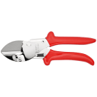 KNIPEX - Sécateur à enclume 200mm - Acier chromé - Gainage PVC - Pour matériaux souples