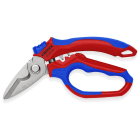 KNIPEX - Ciseaux d'électricien - Fonction sertissage d'embouts - Oeillet antichute