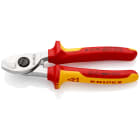 KNIPEX - Coupe-cables 165mm - D15mm-50mm2 Cu-Al - Chrome - Isole 1000V