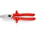 KNIPEX - Coupe-câbles 200mm - Ø20mm/70mm² Cu/Al - Gainage surmoulé isolé 1000V - Chromé