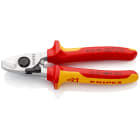 KNIPEX - Coupe-cables 165mm - D15mm-50mm2 Cu-Al - Chrome - Isole 1000V - Avec ressort