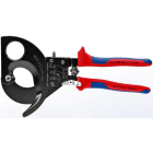 KNIPEX - Coupe-câbles à cliquet 280mm - Cu/Al Ø52mm/380mm² - Gainage bi-matière