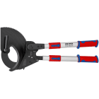 KNIPEX - Coupe-câbles à cliquet 680mm - Cu/Al Ø100mm/960mm² - Bras télescopiques