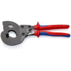 KNIPEX - Coupe-câbles à cliquet 340mm - Ø32mm - Spécial câbles aériens ACSR