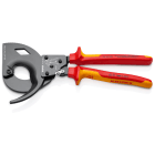 KNIPEX - Coupe-câbles à cliquet 320mm - Cu/Al Ø60mm/600mm² - Gainage isolé 1000V