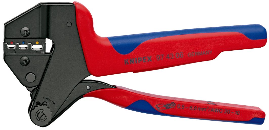 KNIPEX - Pince à sertir universelle 200mm + matrice pour cosses isolées 0,5 à 6mm²