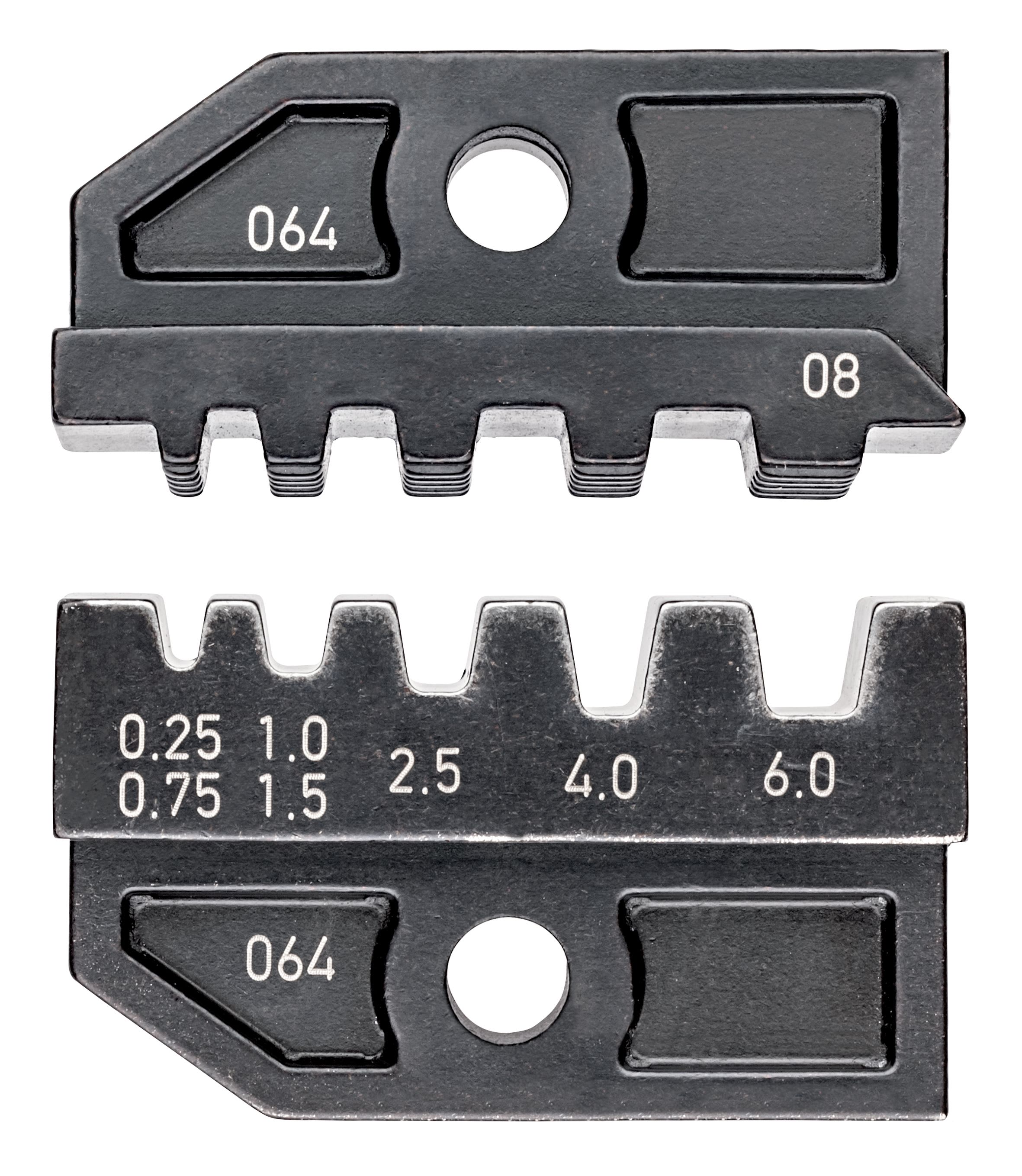 KNIPEX - Matrices pour 97 43 200 - Sertissage embouts de câble isolés ou non 0,25 à 6mm²