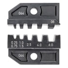 KNIPEX - Matrices pour 97 43 200 - Sertissage embouts de câble isolés ou non 0,25 à 6mm²