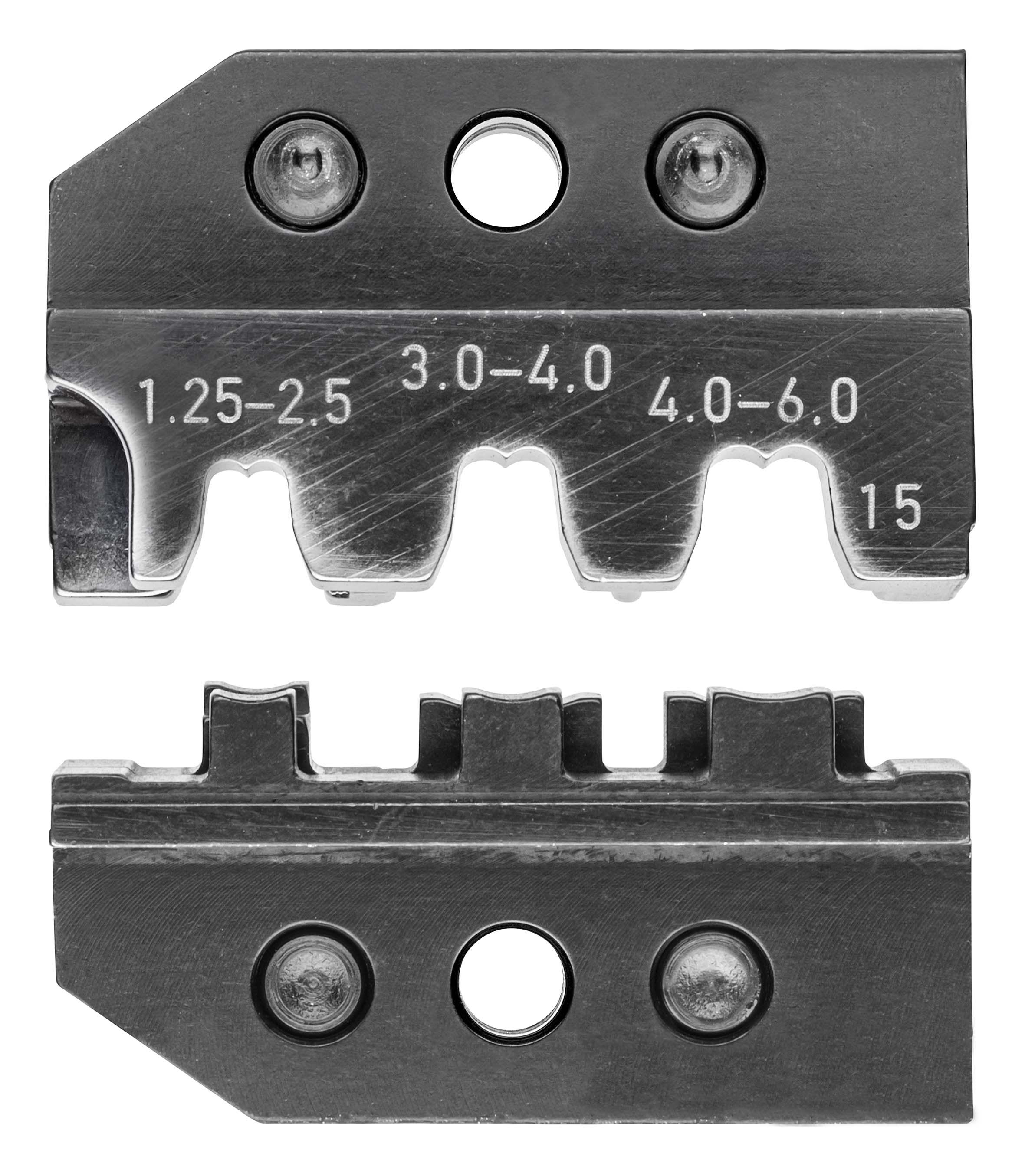 KNIPEX - Matrices pour 97 43 200 - Sertissage fiches drapeaux et à fût ouvert 1 à 6mm²