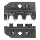 KNIPEX - Matrices pour 97 43 200 - Sertissage fiches drapeaux et à fût ouvert 1 à 6mm²