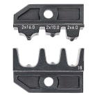 KNIPEX - Matrices pour 97 43 200 - Sertissage embouts de câbles jumelés 2x6/2x10/2x16mm²