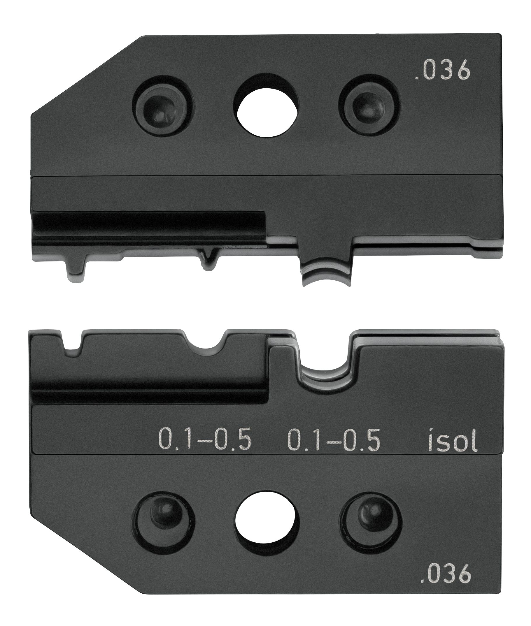 KNIPEX - Matrice de sertissage pour cosses non isolées et pré-isolées 0,1 à 0,5mm²