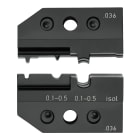 KNIPEX - Matrice de sertissage pour cosses non isolées et pré-isolées 0,1 à 0,5mm²