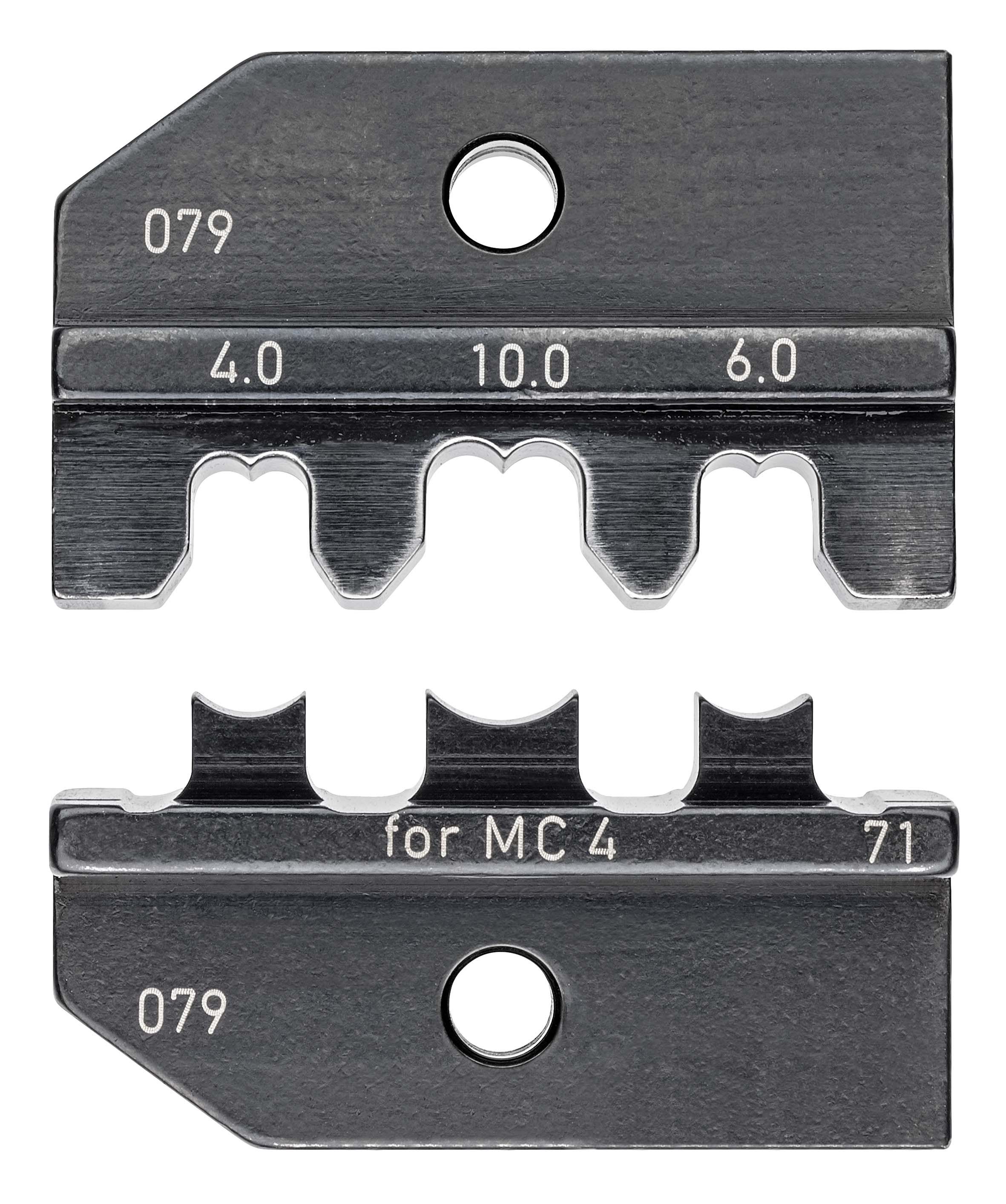 KNIPEX - Matrices pour 97 43 200 - Sertissage pour connecteurs solaires MC4 de 4 / 10mm²