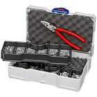 KNIPEX - Coffret assortiment de sertissage pince à sertir 97 71 180 et embouts non isolés