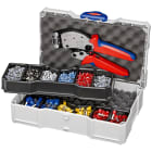 KNIPEX - Coffret assortiment de sertissage pince à sertir 97 53 18 et embouts isolés
