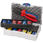KNIPEX - Coffret assortiment de sertissage pince à sertir 97 52 36 et cosses pré-isolées