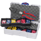 KNIPEX - Coffret assortiment de sertissage pince à sertir 97 32 240 et cosses pré-isolées
