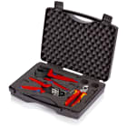 KNIPEX - Mallette à outils photovoltaïque avec coupe câble pince à dénuder pince à sertir