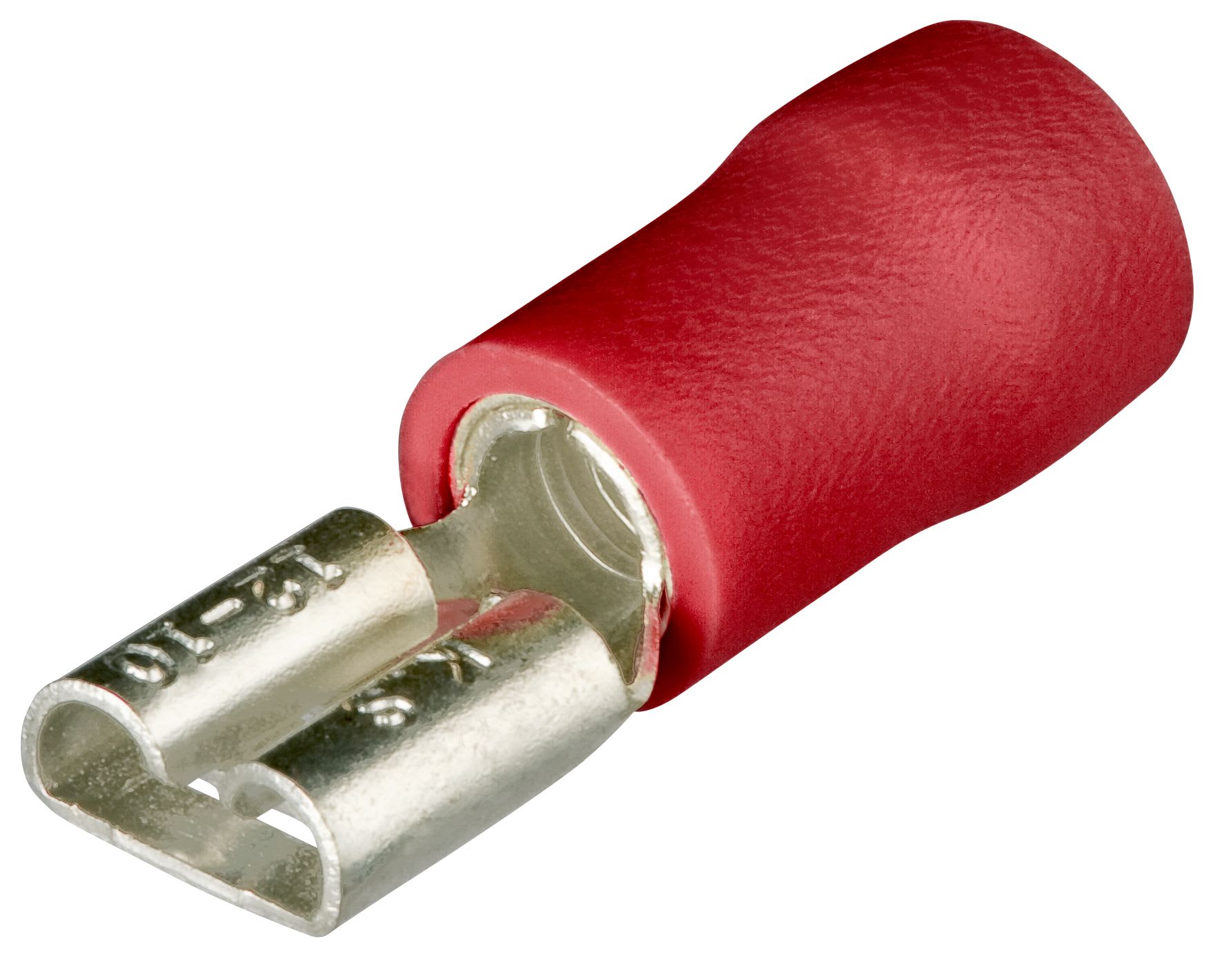 KNIPEX - Cosses clips femelles isolées rouge 6,3 x 0,8mm / 0,5 - 1mm² - 100 pièces