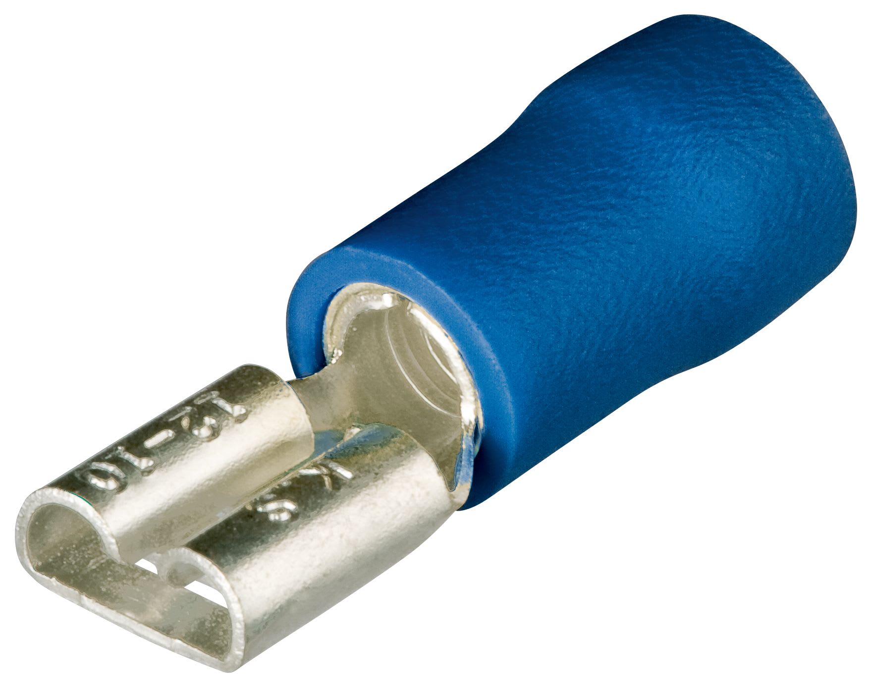 KNIPEX - Cosses clips femelles isolées bleu 6,3 x 0,8mm / 1,5 - 2,5mm² - 100 pièces