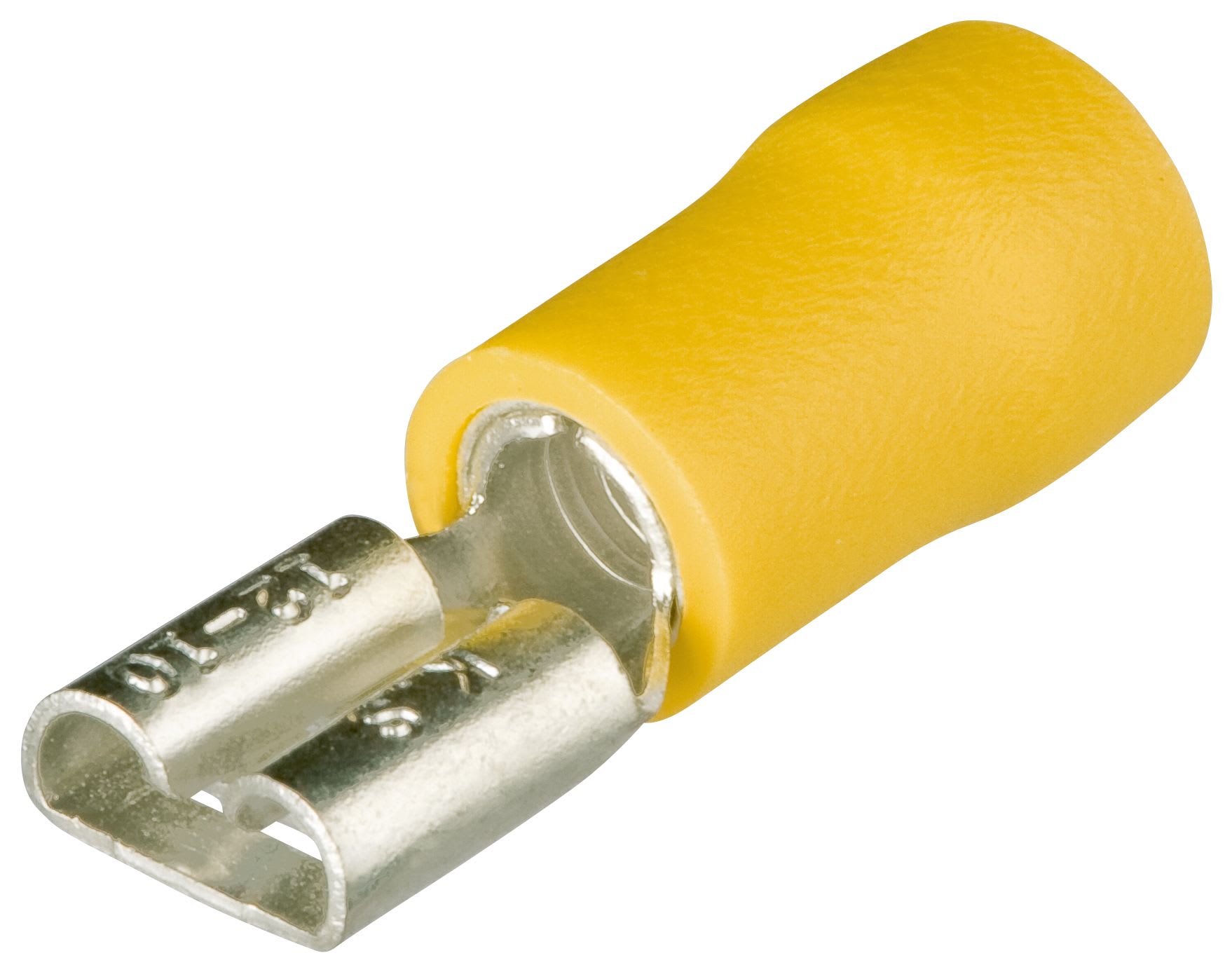 KNIPEX - Cosses clips femelles isolées jaune 6,3 x 0,8mm / 4 - 6mm² - 100 pièces