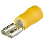 KNIPEX - Cosses clips femelles isolées jaune 6,3 x 0,8mm / 4 - 6mm² - 100 pièces