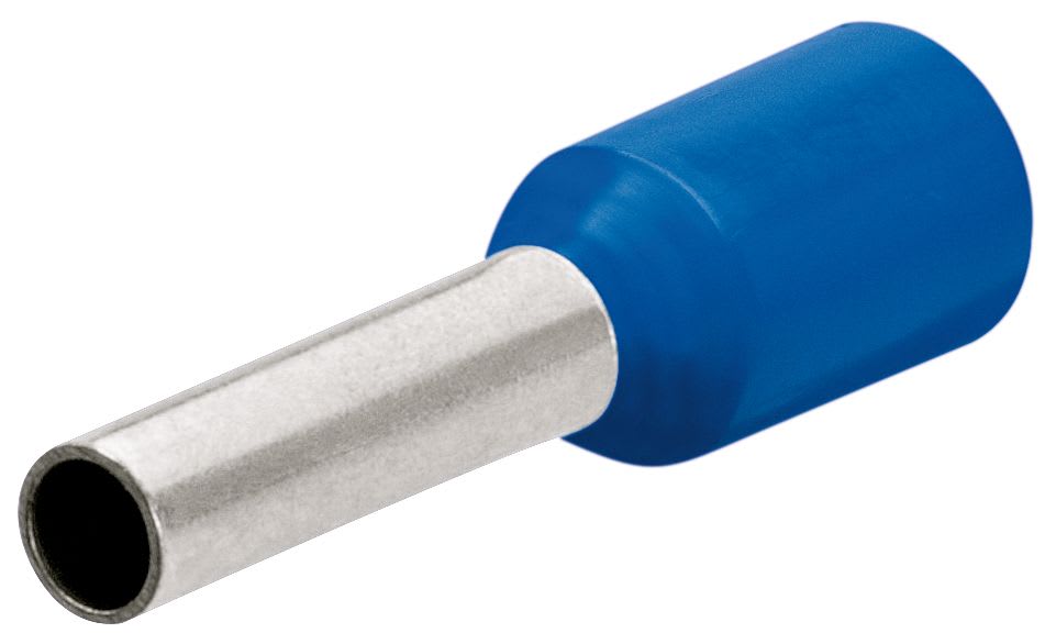 KNIPEX - Embouts de câbles isolés bleu 16,0mm² - longueur 28mm - 100 pièces
