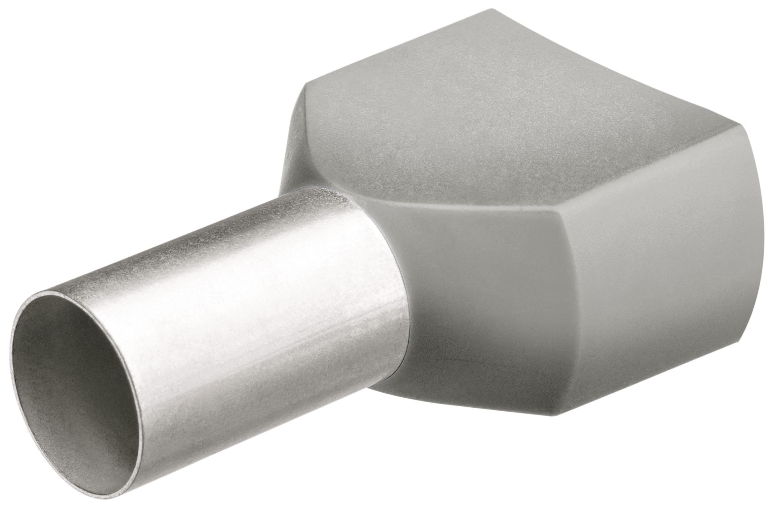 KNIPEX - Embouts de câbles jumelés gris isolés 2 x 0,75mm² - 200 pièces