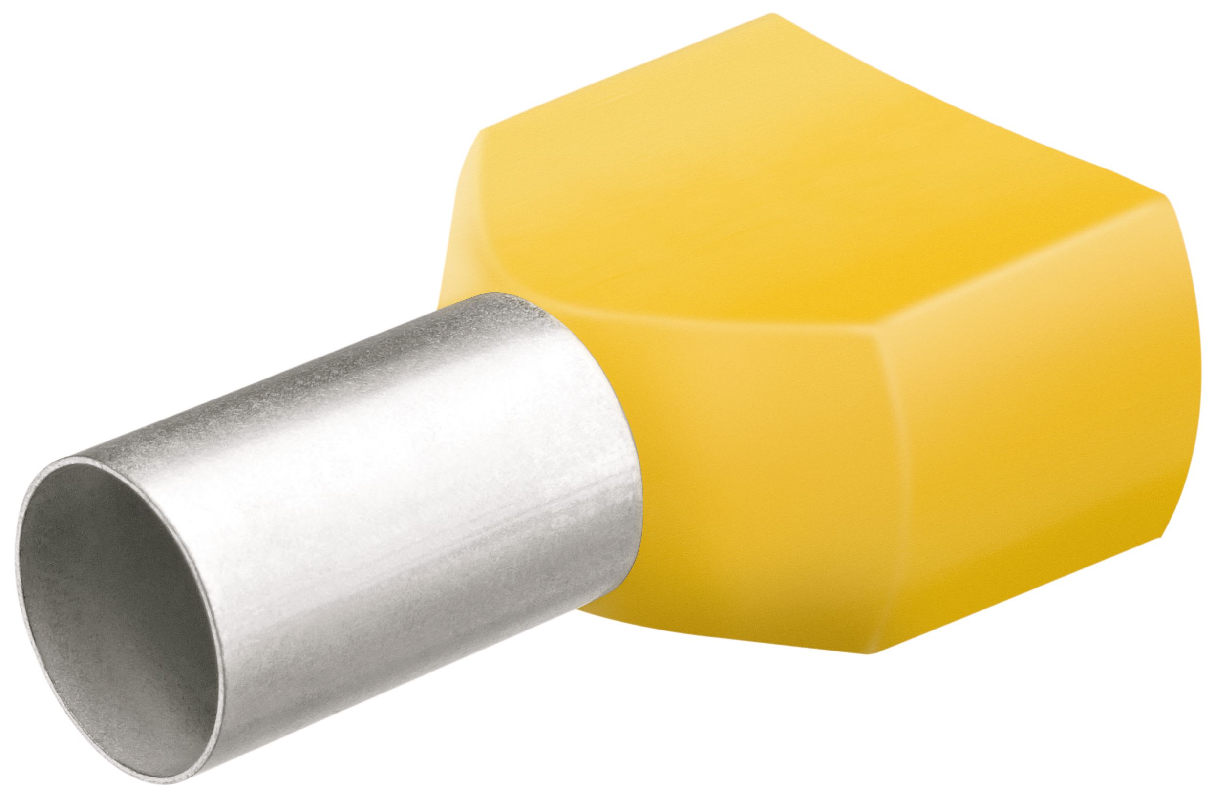 KNIPEX - Embouts de câbles jumelés isolés jaune 2 x 6,0mm² - 50 pièces