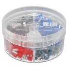 KNIPEX - Boite d'assortiment d'embouts jumelés 50 x (2x0,75) (2x1) (2x1,5) (2x2,5mm²)