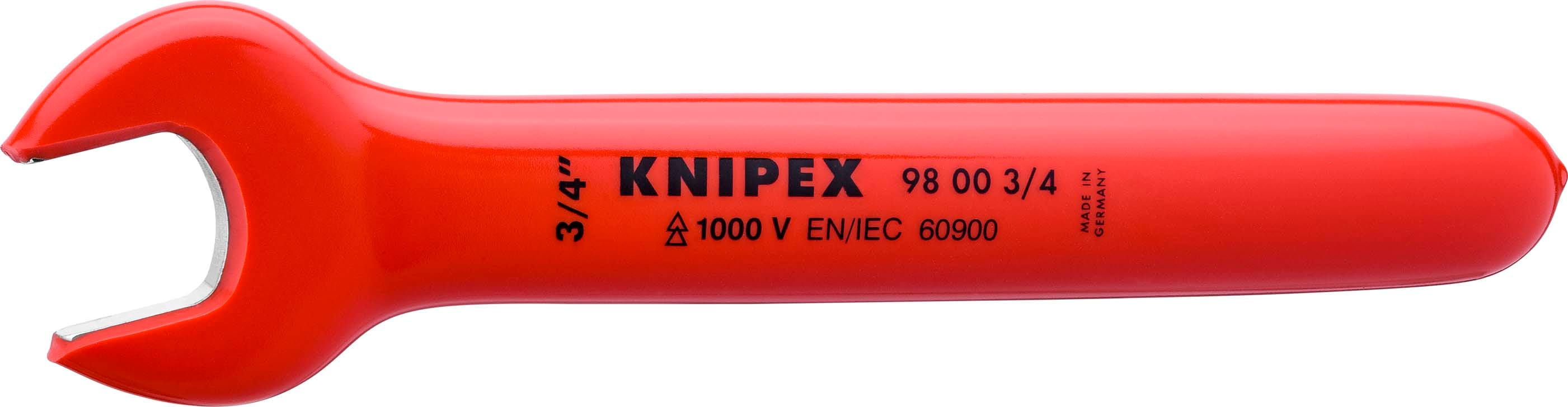 KNIPEX - Cle a fourche - 3-4'' - Tete inclinee a 15 - Longueur 190mm - Isolee 1000V