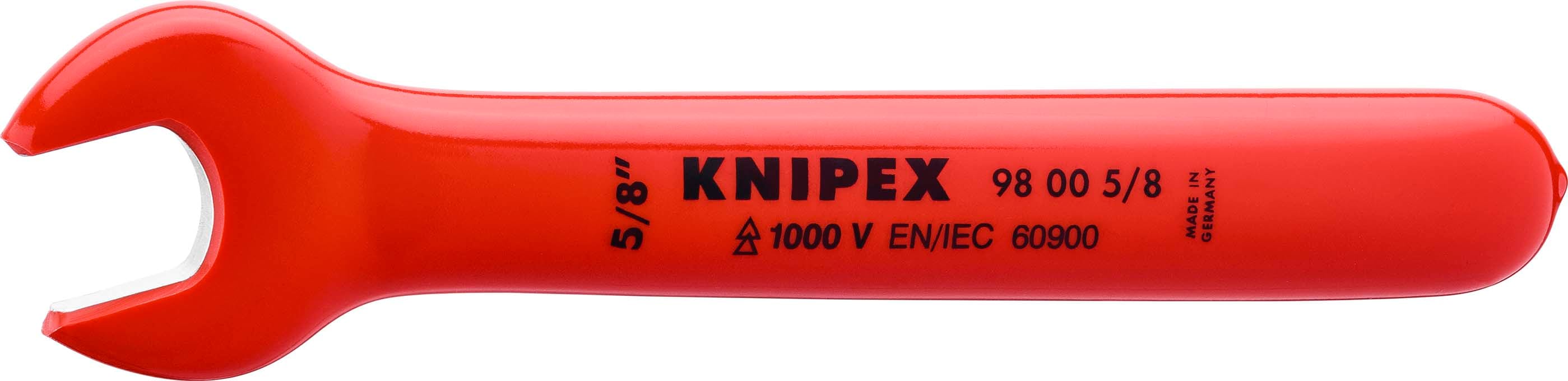 KNIPEX - Cle a fourche - 5-8'' - Tete inclinee a 15 - Longueur 165mm - Isolee 1000V