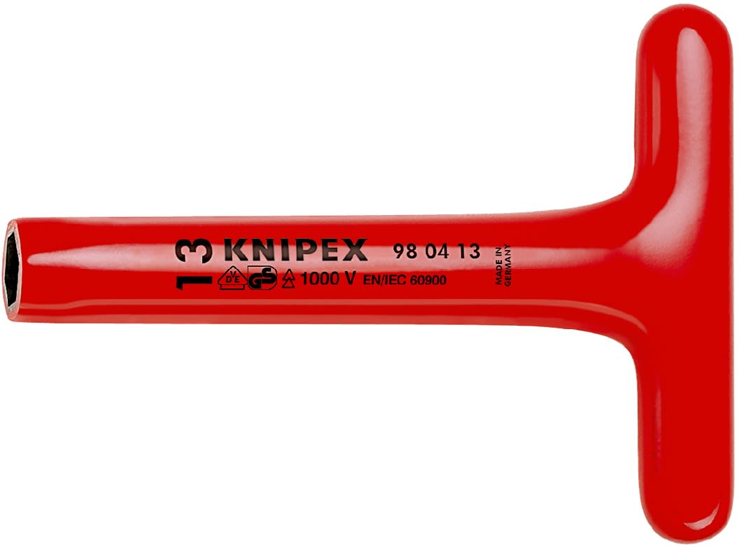 KNIPEX - Cle a douille - 19mm - Avec poignee en T - Longueur 300mm - Isolee 1000V