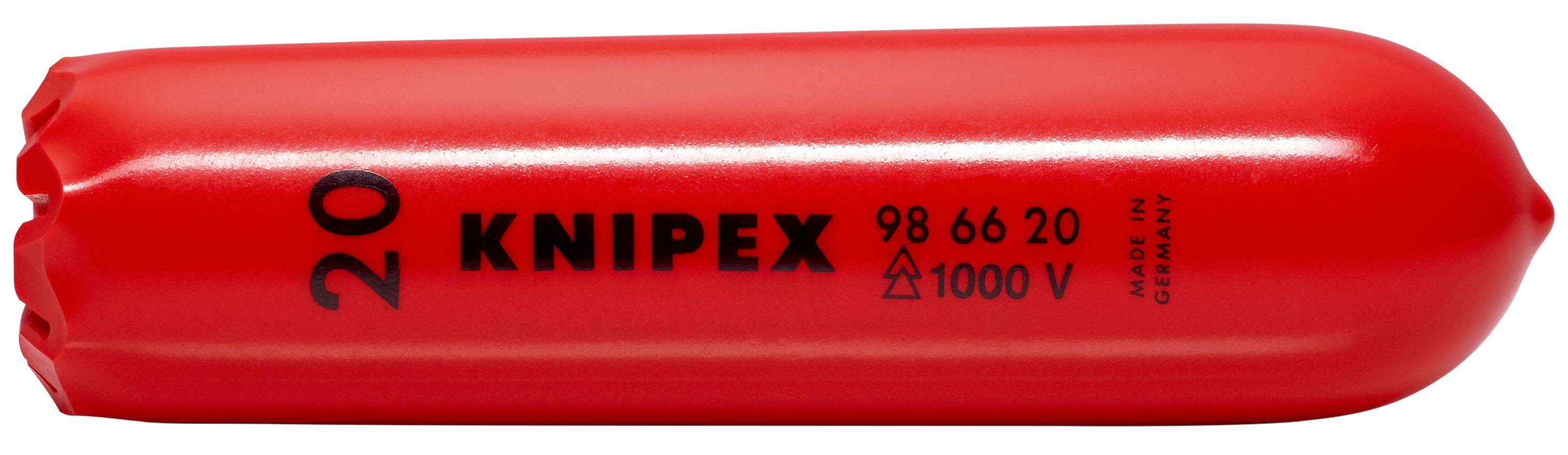KNIPEX - Embout de sécurité conique autobloquant 20mm - Longueur 100mm - Isolé 1000V