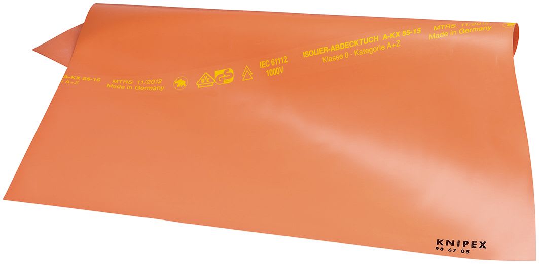KNIPEX - Nappe isolante en caoutchouc - 1000 x 1000 x 1mm -  Isolation 1000V