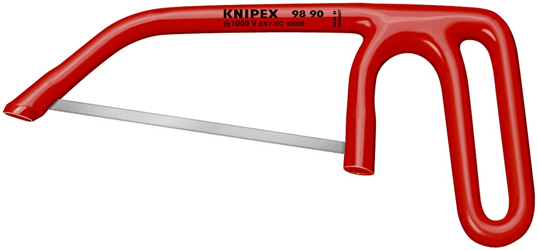 KNIPEX - Scie a metaux Puk 240mm - Isolee 1000V - Lame scie a metaux 25 dents au pouce