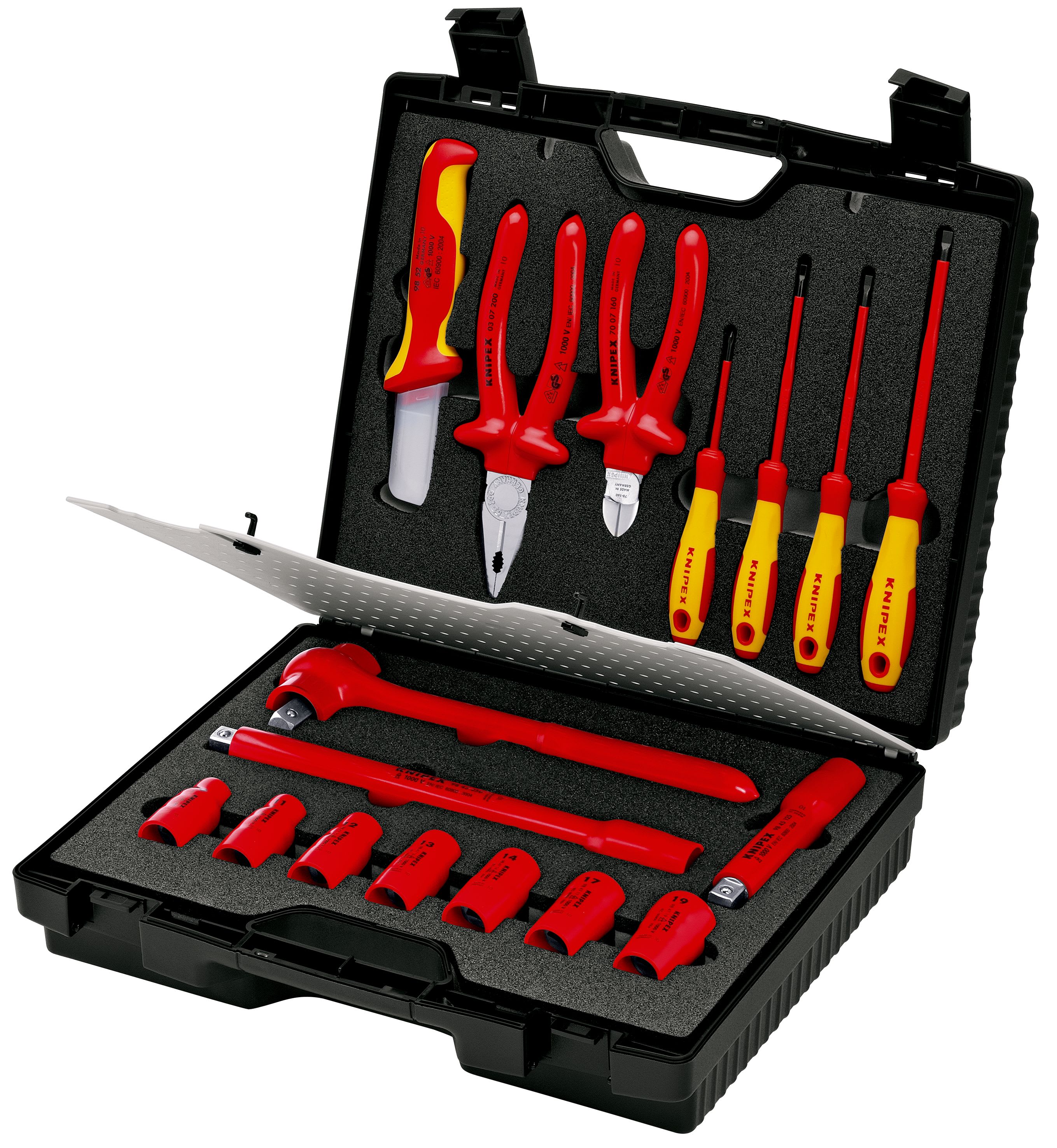 KNIPEX - Coffret assortiment - 17 outils pour électricien - Isolés 1000V