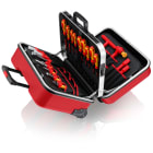 KNIPEX - Valise 42 outils pour électricien isolés 1000V - A double compartiment - rouge