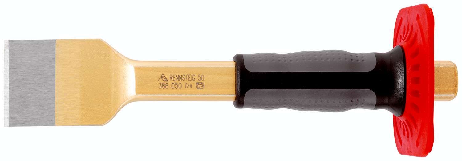 KNIPEX - Ciseau à brique avec pare-coups, 80 x 250 mm, verni