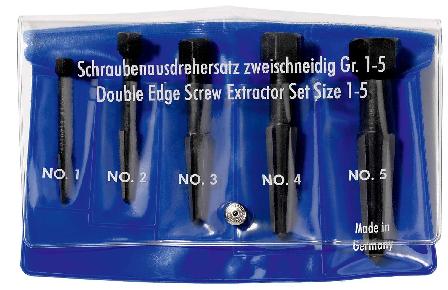 KNIPEX - Lot d?extracteurs de vis de 5 pièces (pochette en plastique)