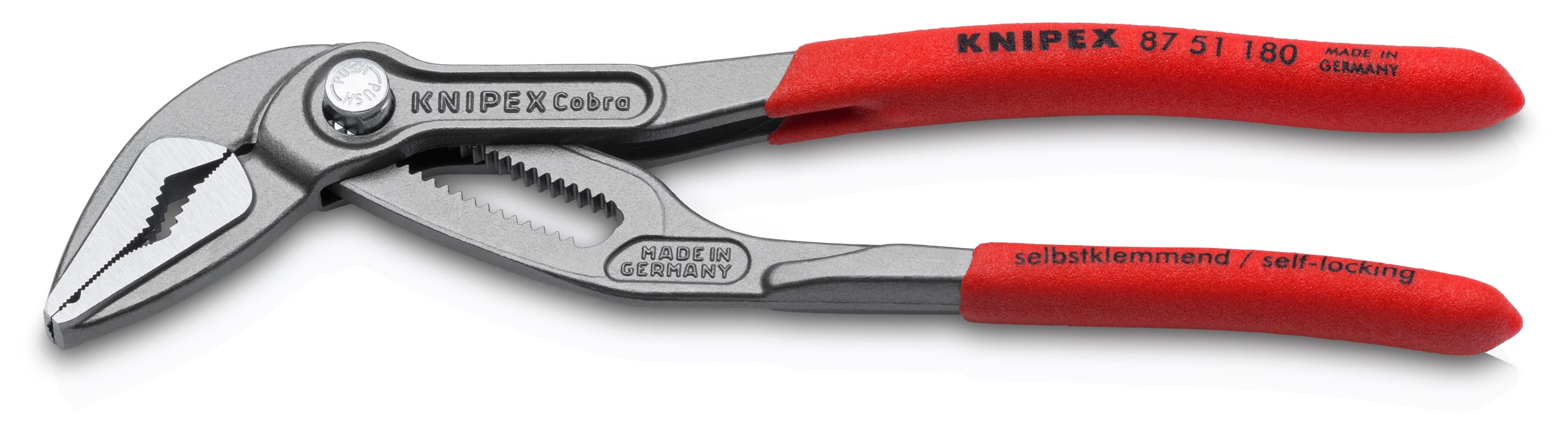 KNIPEX - Pince multiprise Cobra® ES 180mm - PVC - Ouverture 32mm - 18 positions