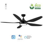 Fanelite - Ventilateur plafond DC 137 cm - Noir - LED - 5 pales - Télécommande - Wifi
