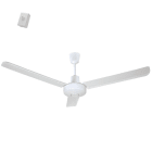 Fanelite - Ventilateur plafond AC 142 cm - Blanc - 3 pales - Variateur 3 vitesses