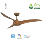Fanelite - Ventilateur plafond DC 132 cm - Bois - 3 pales - Télécommande - Wifi