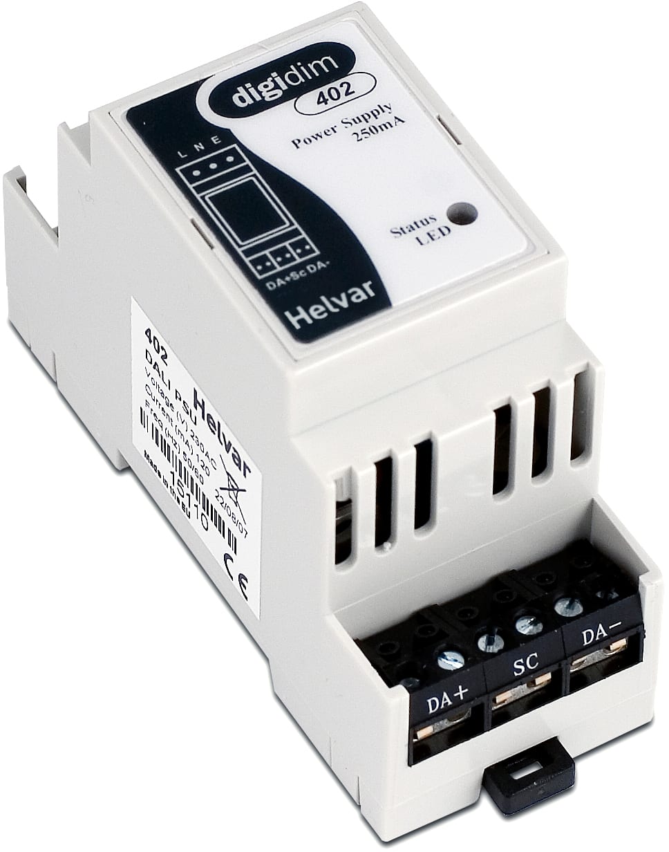Disano - Alimentation dali 250Ma programmation Helvar