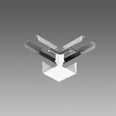 Disano - Accessoire 6015 Jonction d'angle en 'L' blanc en acier galvanisé